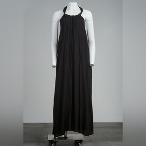 Elan Black Halter Maxi Dress NWT Flowy Boho Sleeveless Resort Beach